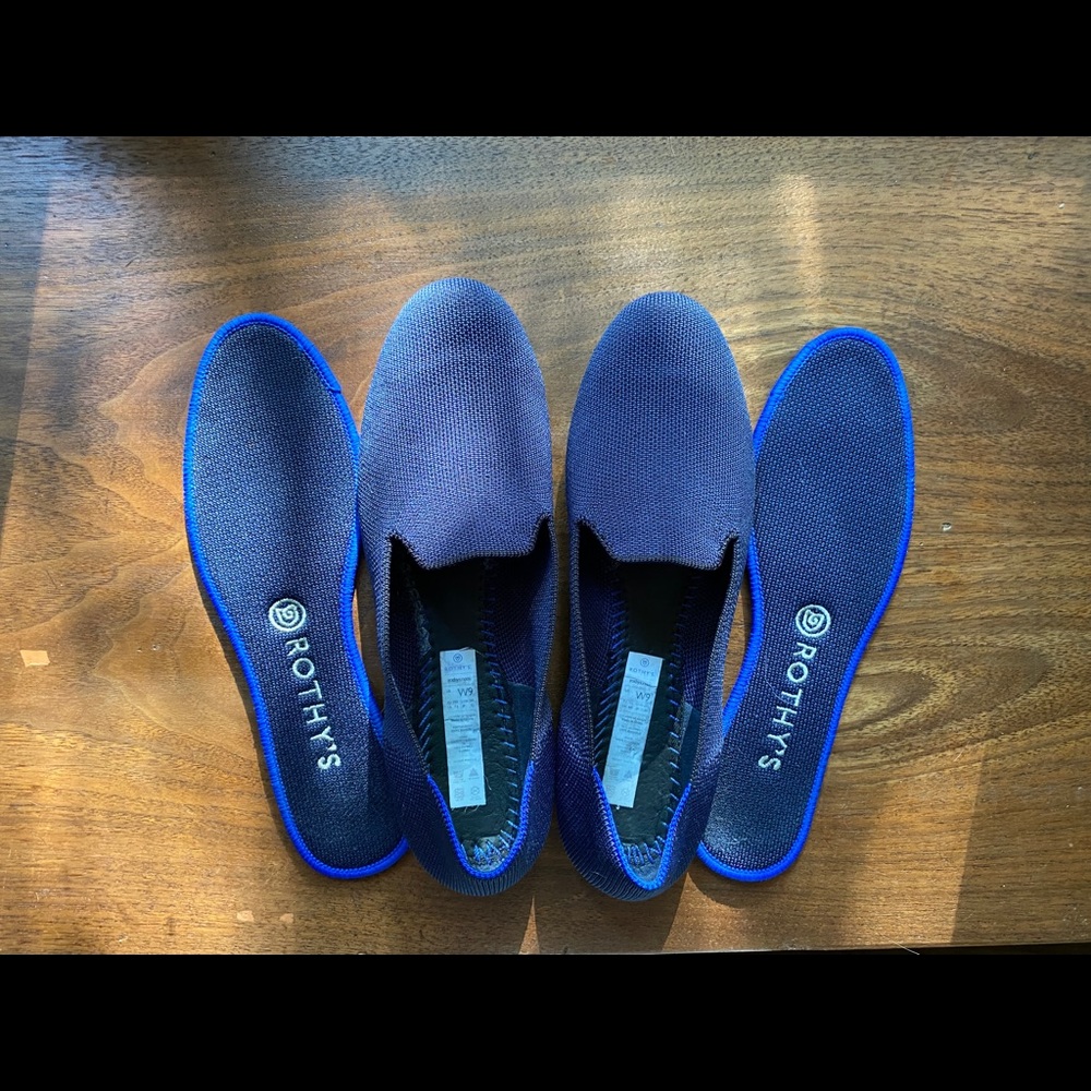 Size 9 Rothy’s Navy Loafers